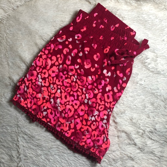 Justice Leopard Print Cotton Pajama Shorts - Picture 2 of 4